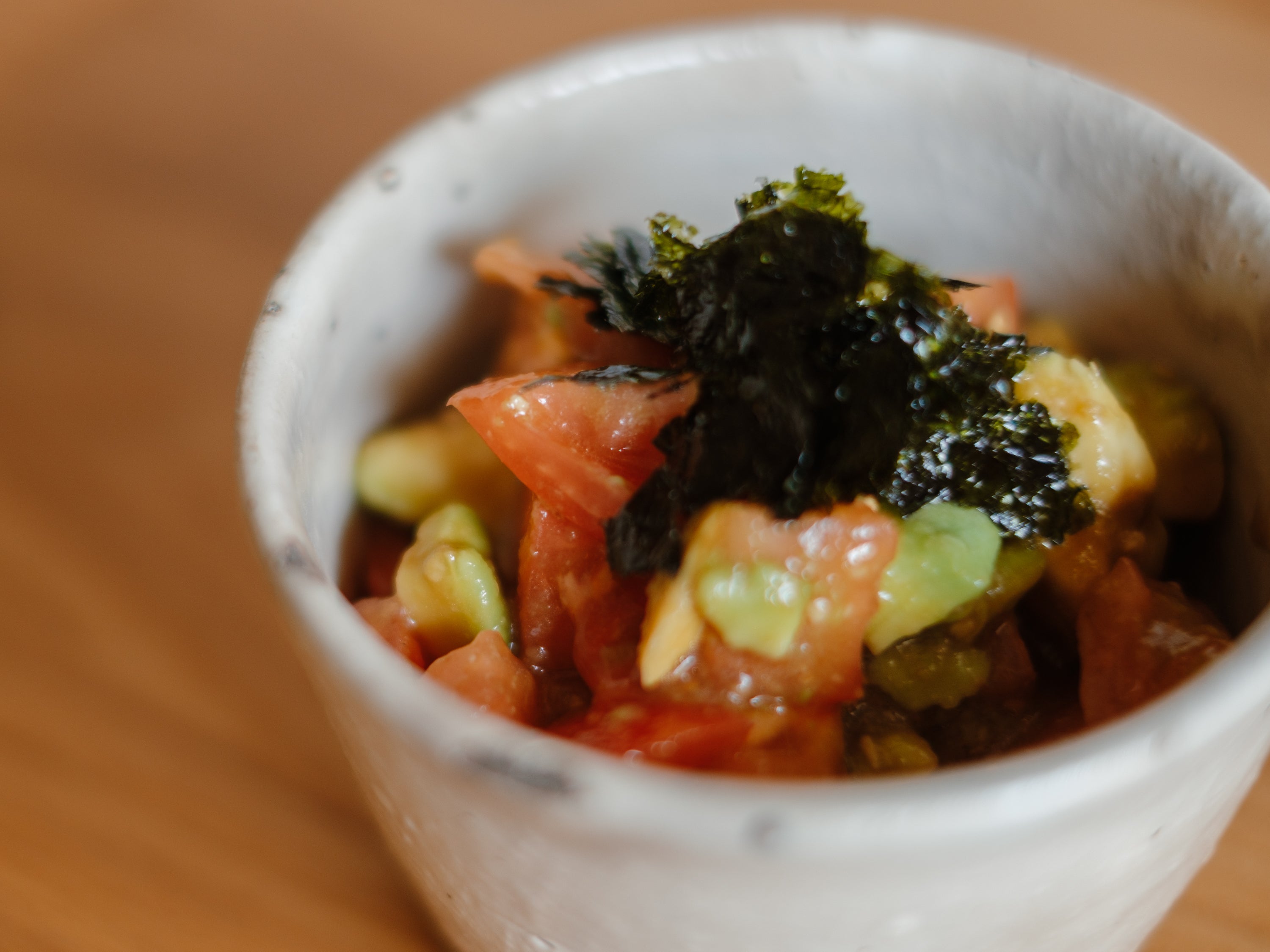 切って和えるだけなのに、なぜかごちそう【アボカドわさび醤油】