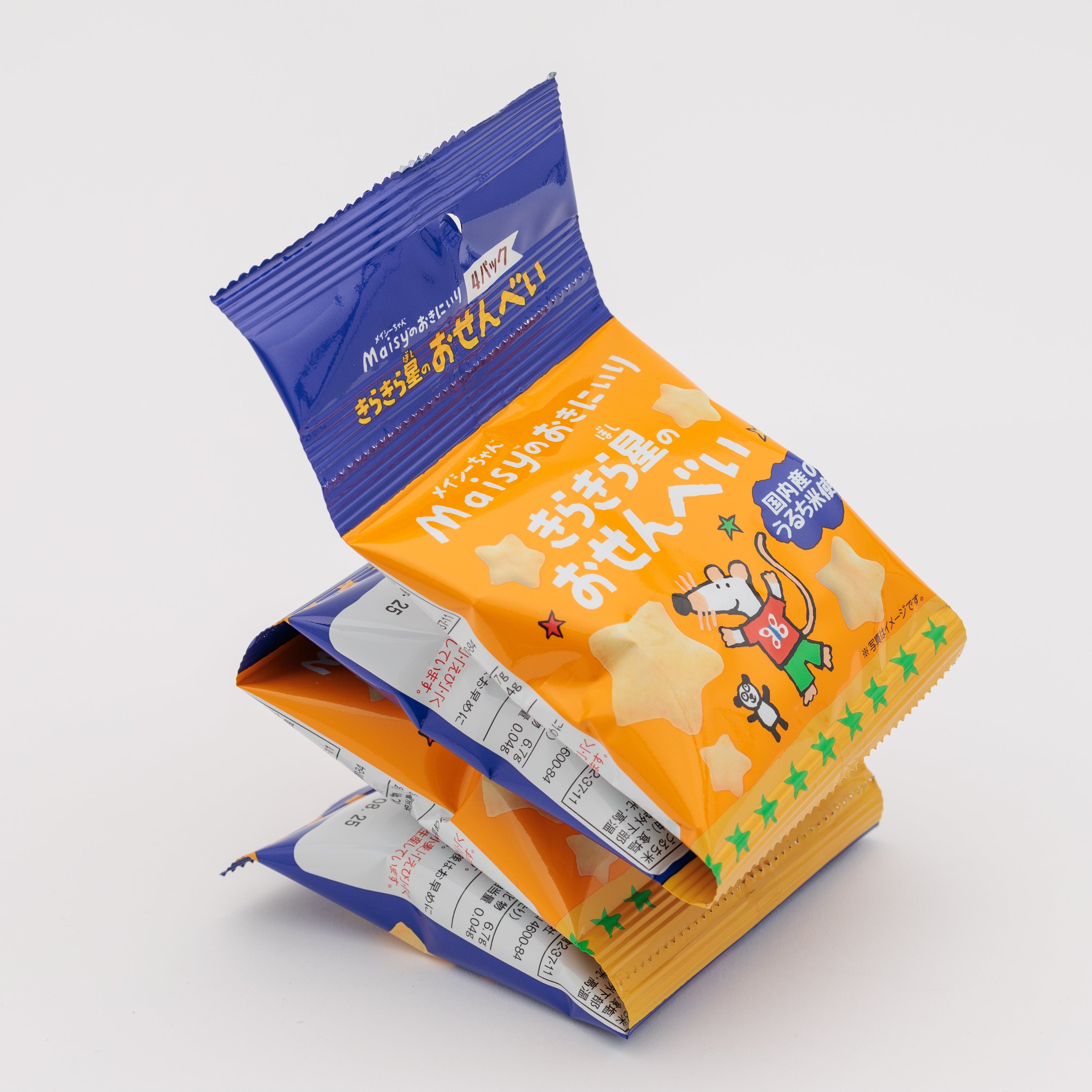 お得に買える!【賞味期限:2025/08/25】創健社 メイシーちゃん(TM)のおきにいり きらきら星のおせんべい 8g×4
