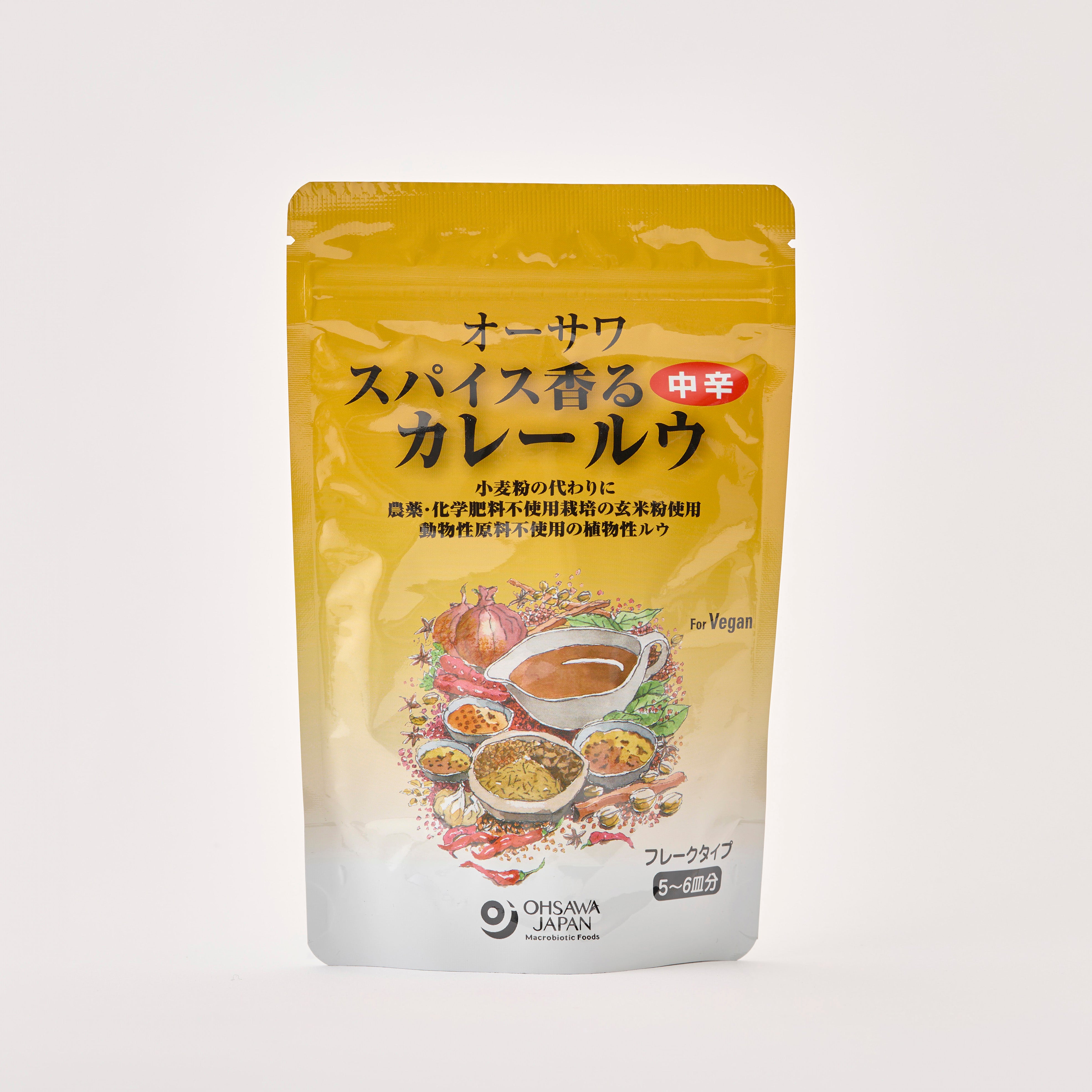 オーサワ スパイス香るカレールウ 中辛 120g