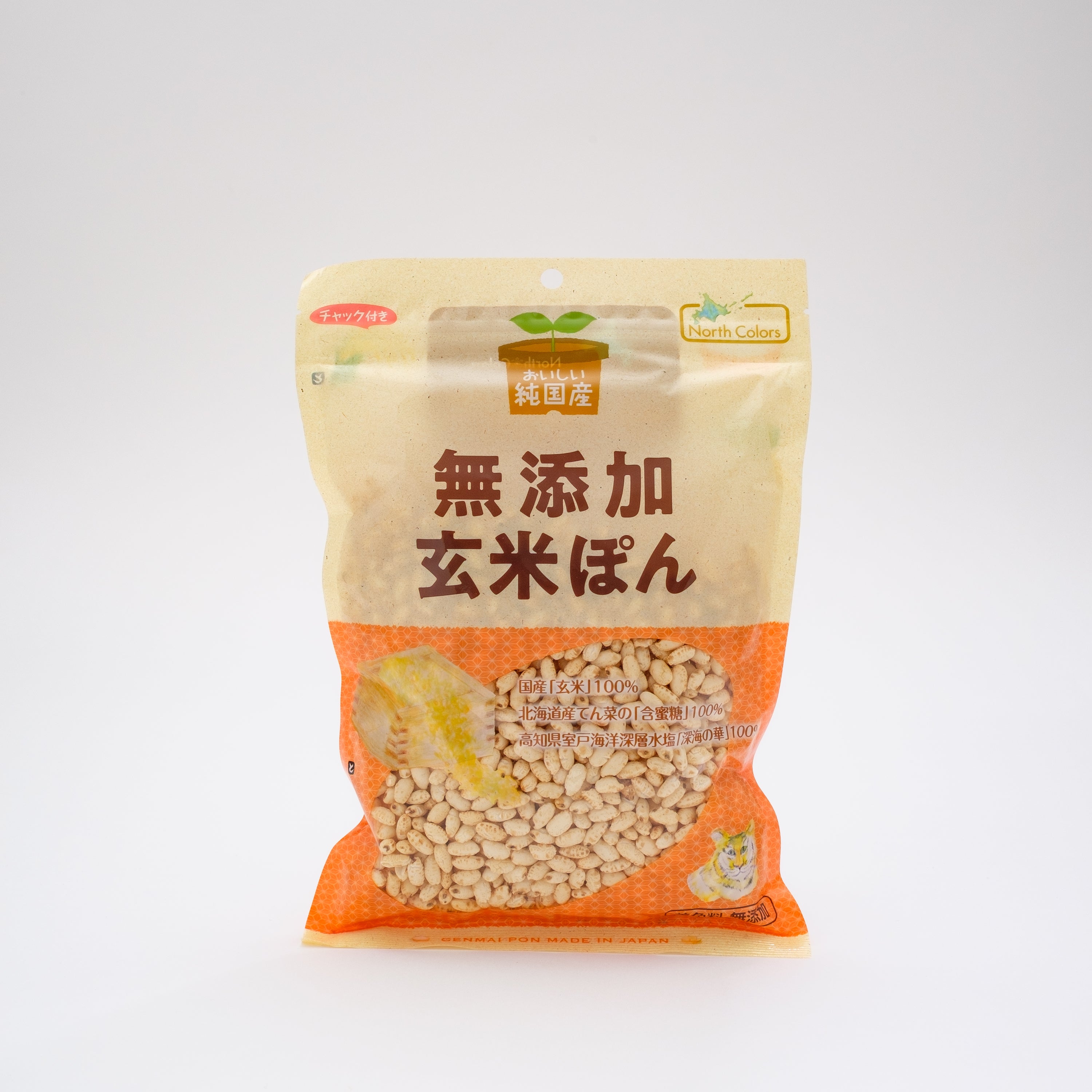 ノースカラーズ おいしい純国産 無添加 玄米ぽん 80g