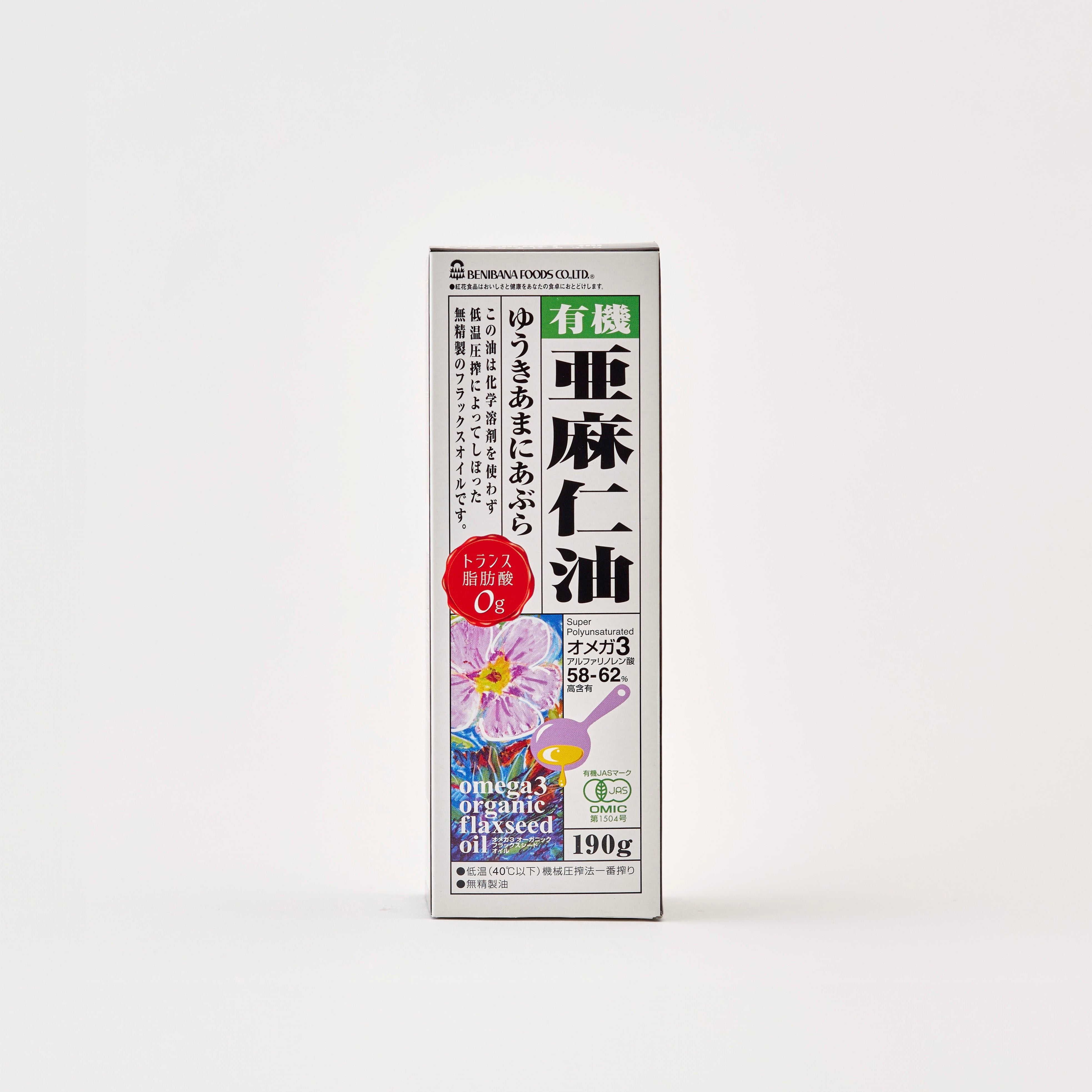 オーサワ オーガニック フラックスオイル (有機亜麻仁油) 190g