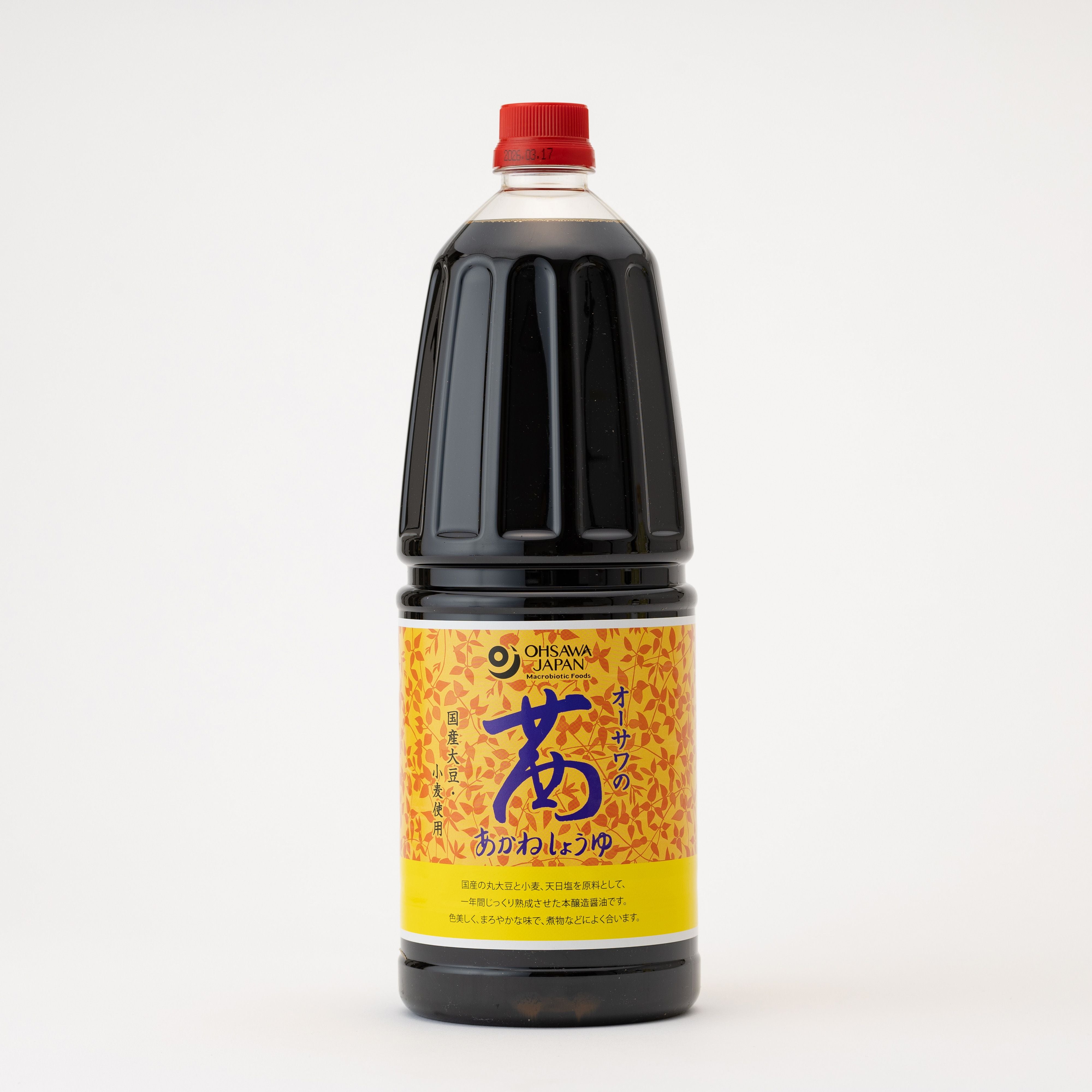 オーサワの茜醤油(ペットボトル)1.8L