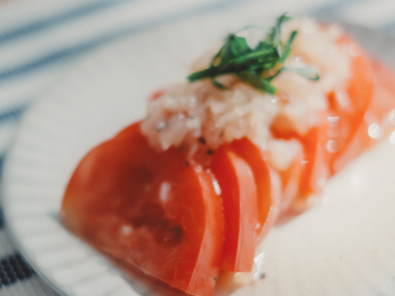 【お手軽レシピ】トマトのらっきょうマリネ