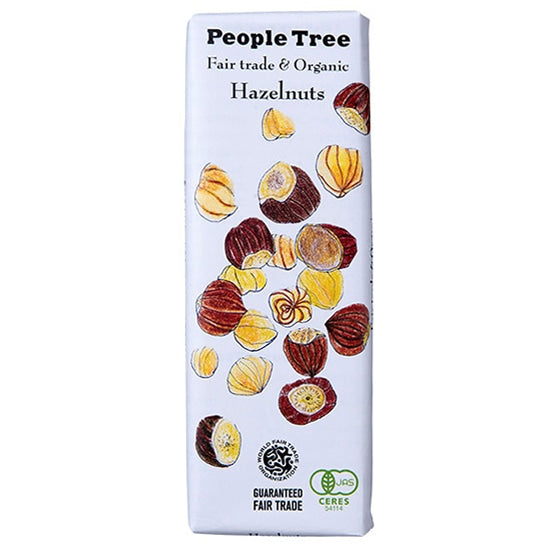 PeopleTree オーガニック ヘーゼルナッツ チョコレート 50g