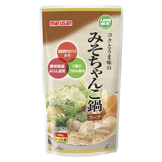 マルサン みそちゃんこ鍋スープ 600g