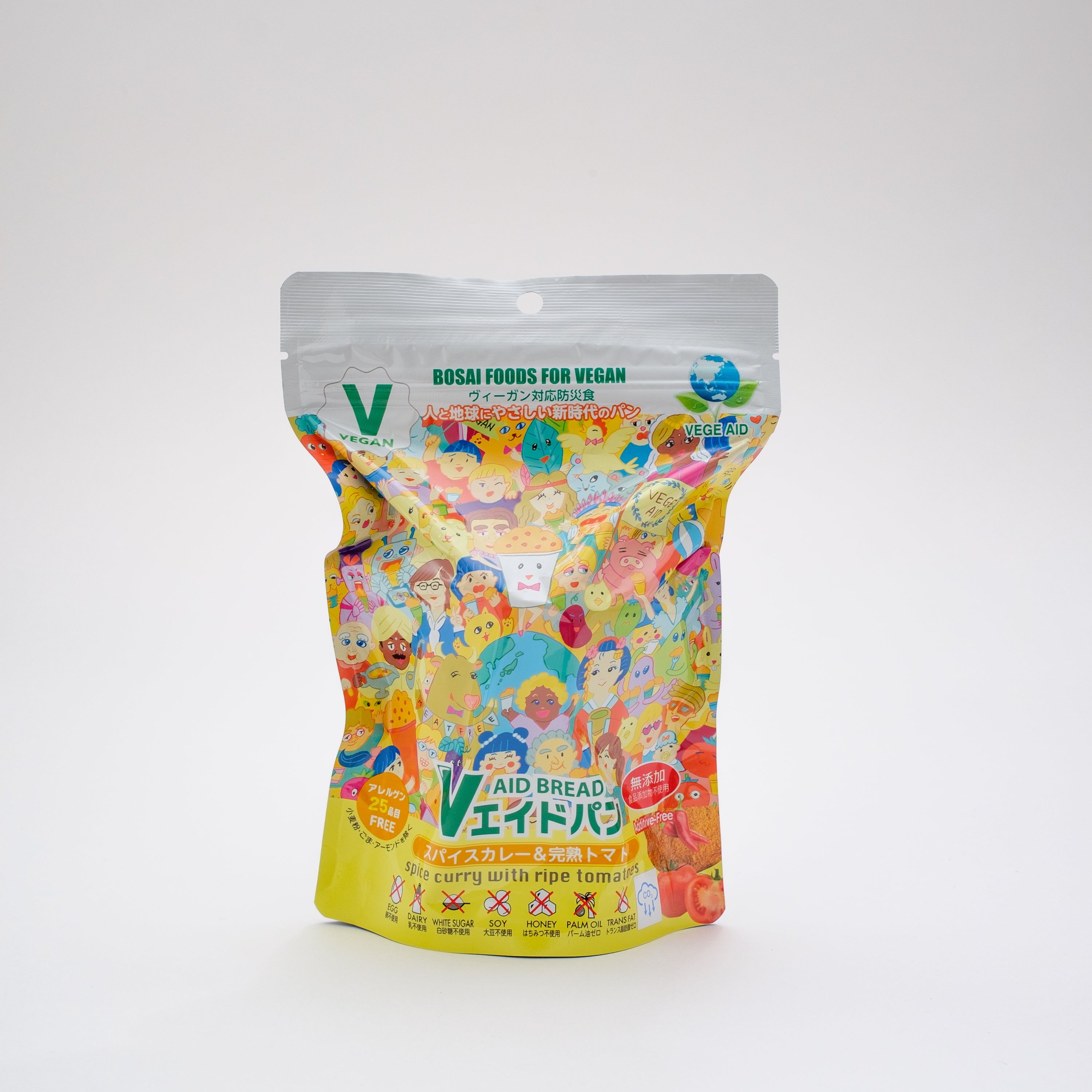 Ｖエイド保存パン スパイスカレー＆完熟トマト