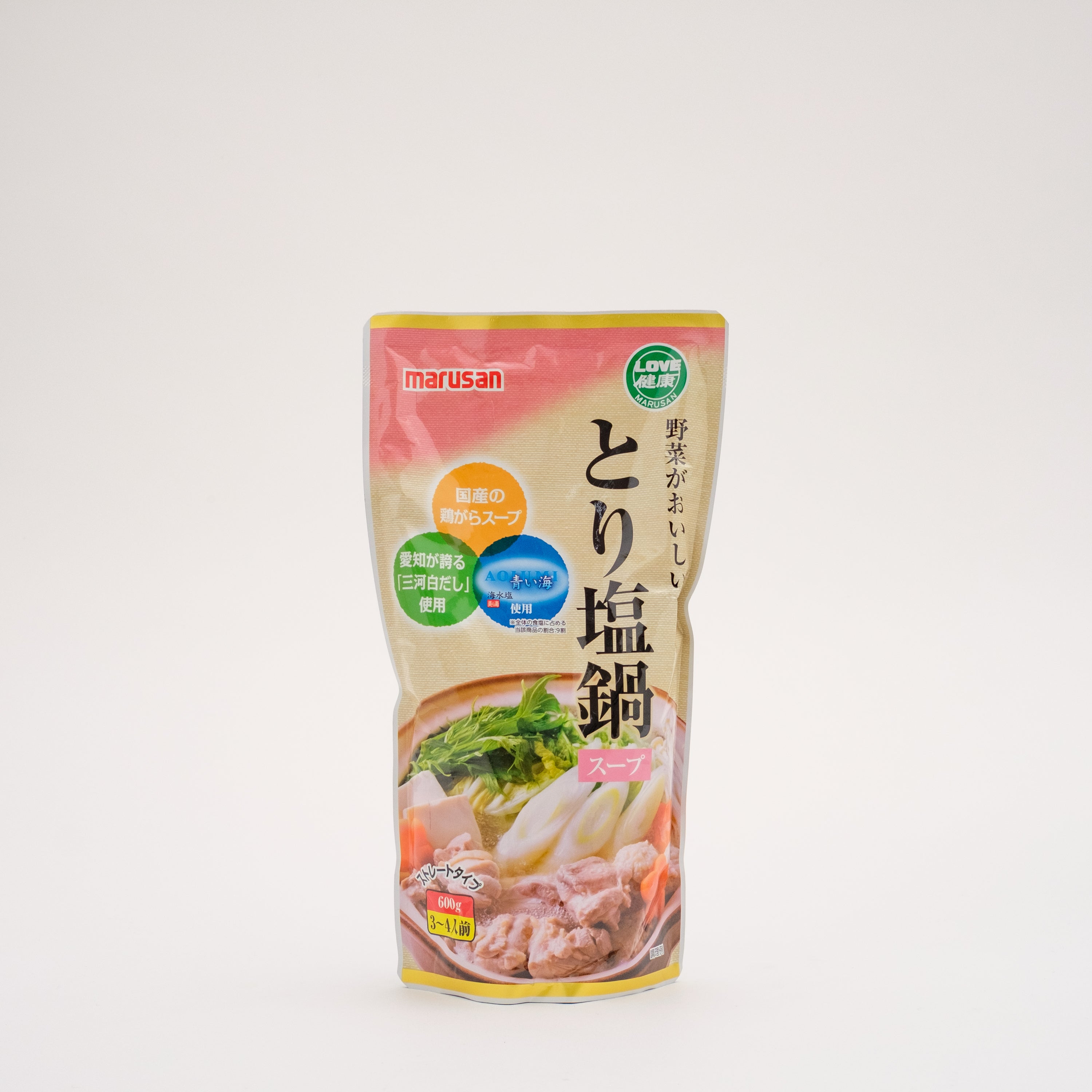 マルサンアイ 野菜がおいしいとり塩鍋スープ 600g