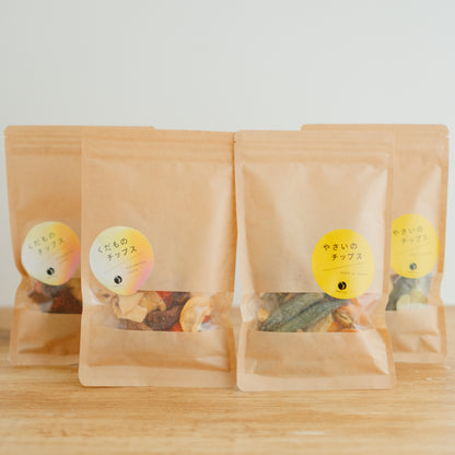 へそのやチップスセット【送料無料・15%OFF】やさいのチップス4袋・くだもののチップス4袋