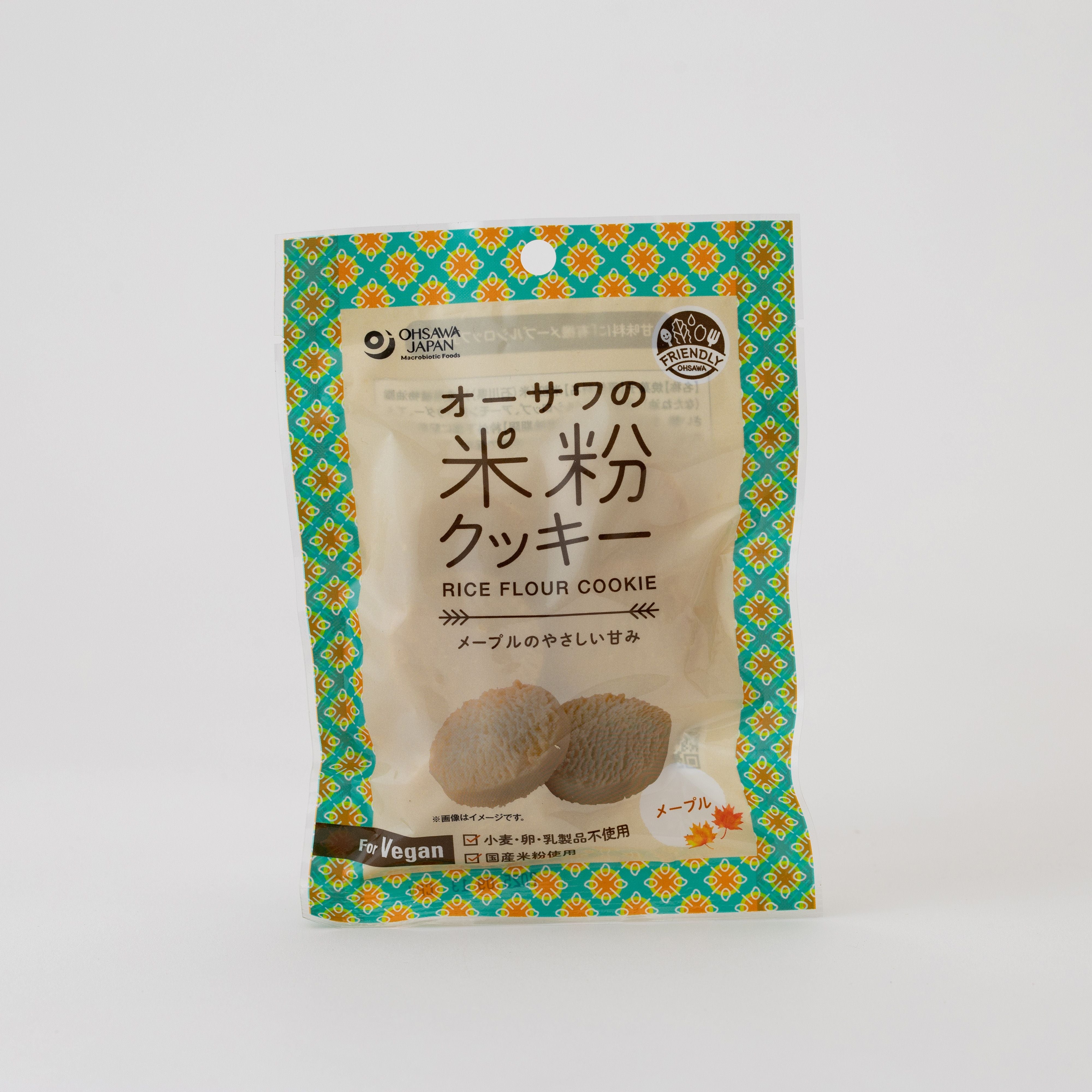 お得に買える！【賞味期限：2025/09/13】オーサワの米粉クッキー(メープル)