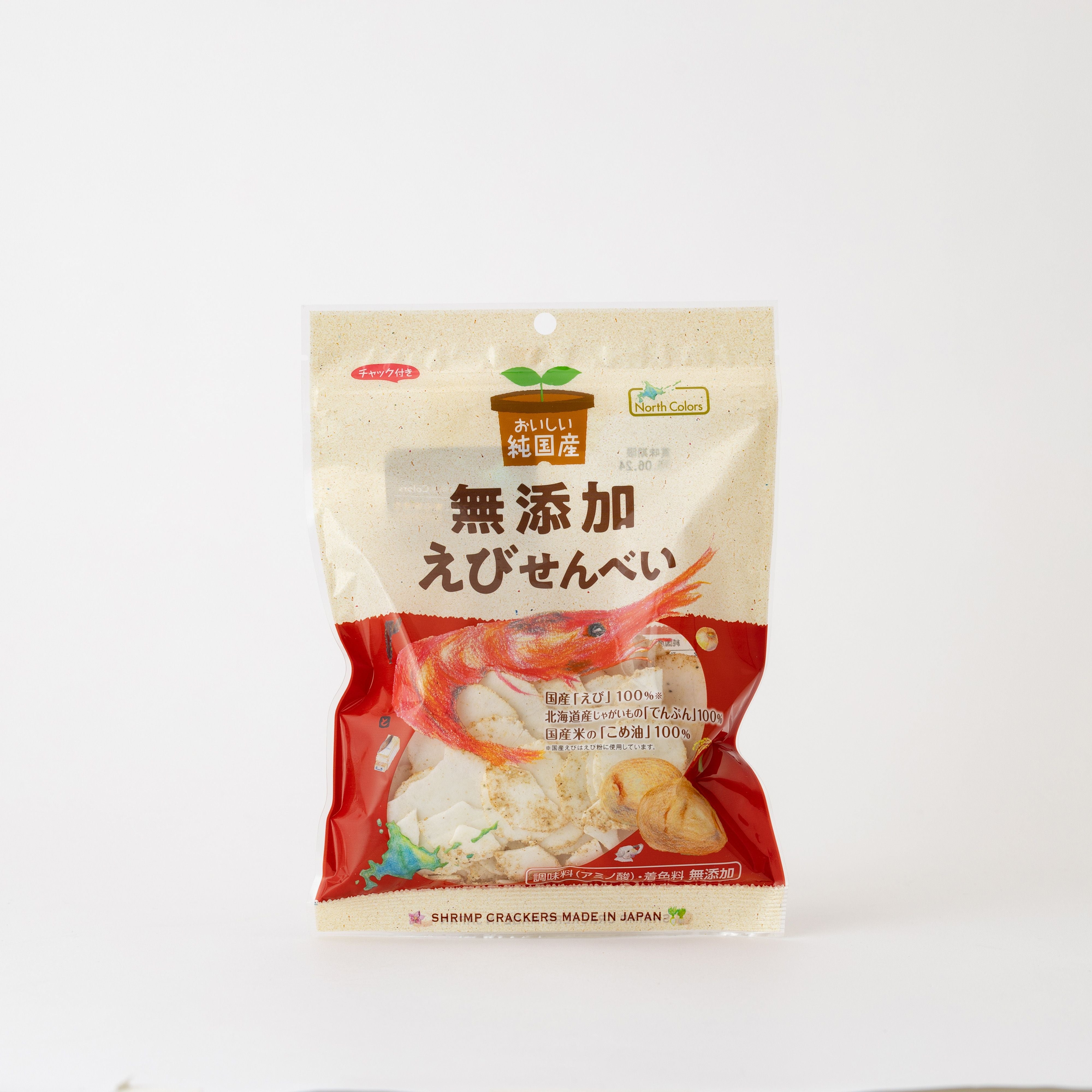 ノースカラーズ 純国産えびせんべい 65g